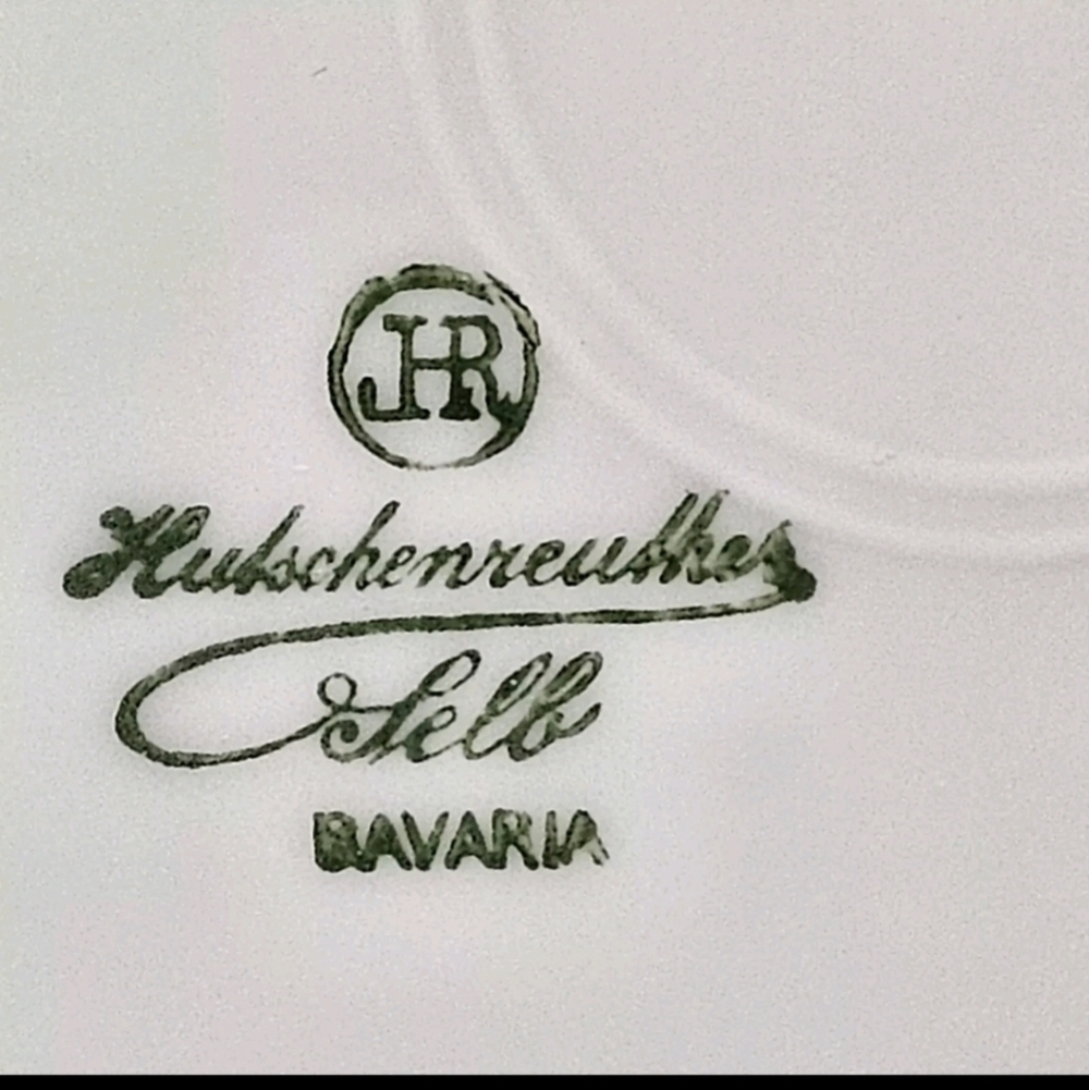 Collectible Vintage "Favorite" Hand Painted Porcelain Bavaria Floral Plate - Picture 6 of 7